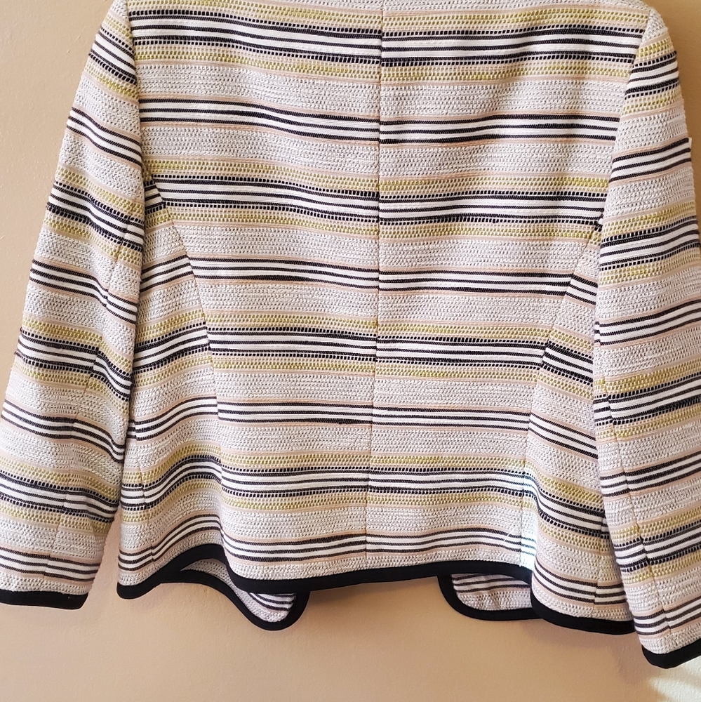 Kasper Striped Jacket - image 2